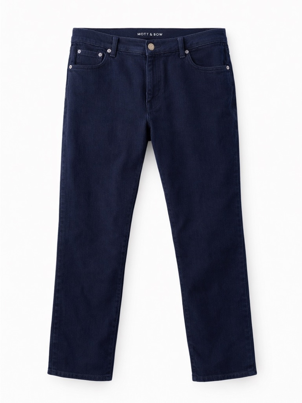 Mott & Bow Premium Dark Wash Navy Straight-Leg Jeans for Men A Wardrobe UpGrade